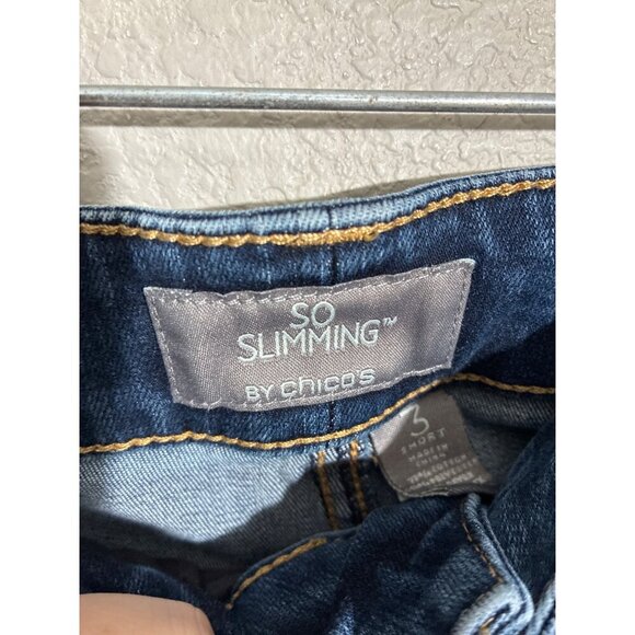 Chicos SO Slimming Jeans Womens size 3 Short or size XL - Picture 2 of 11